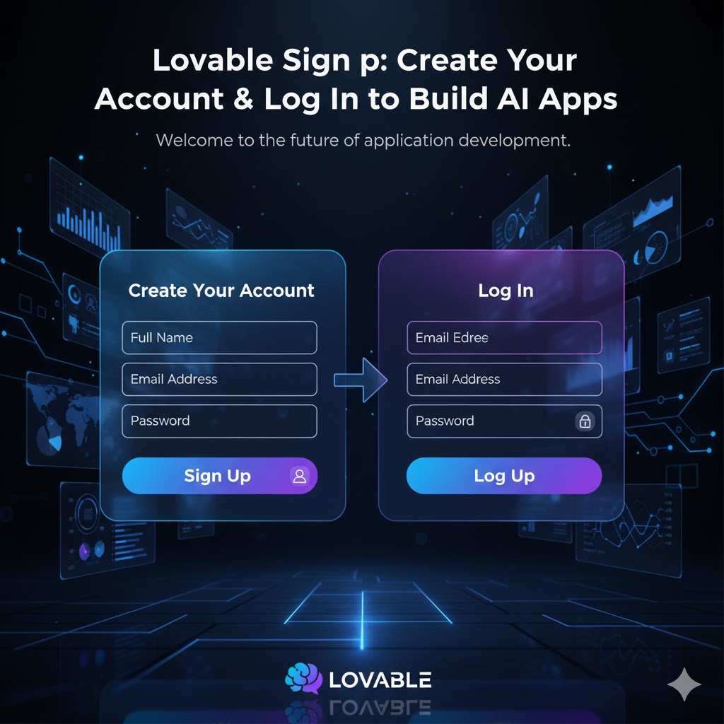 The official logo for Lovable AI app builder, showing the brand name.